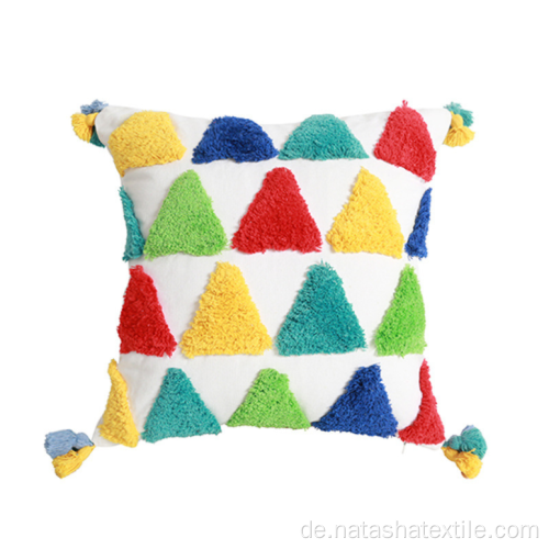 Amazon Tufted Rainbow Dekokissen